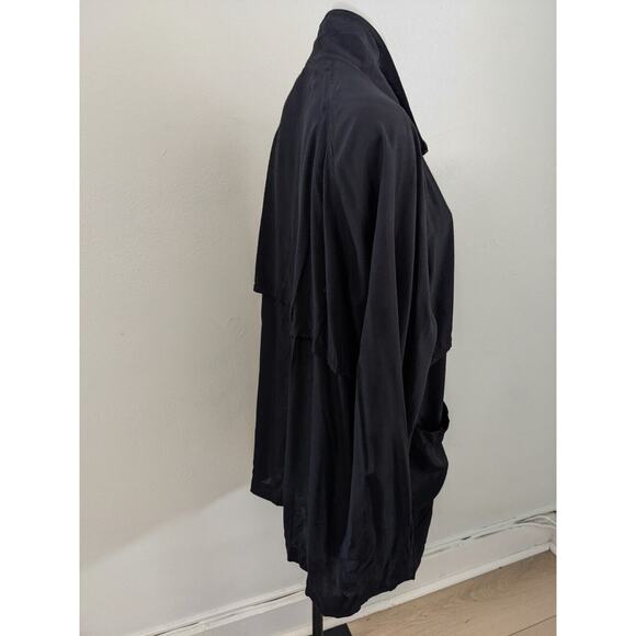 Something Else by Natalie Wood Size 8 Zip Up Shacket Jacket Shirt Black Pockets - Picture 8 of 11